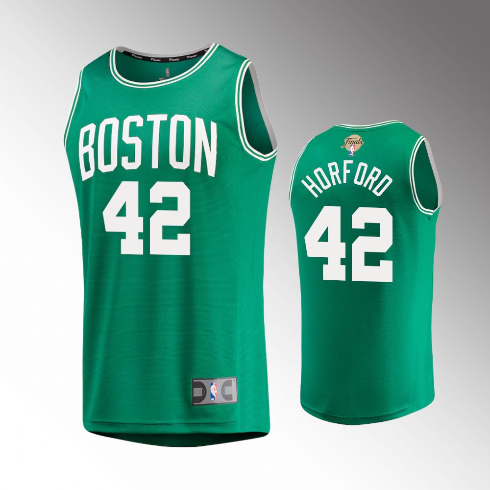 Men's Boston Celtics Al Horford #42 Fast Break 2022 NBA Finals Replica Kelly Green Jersey 2401UKXW